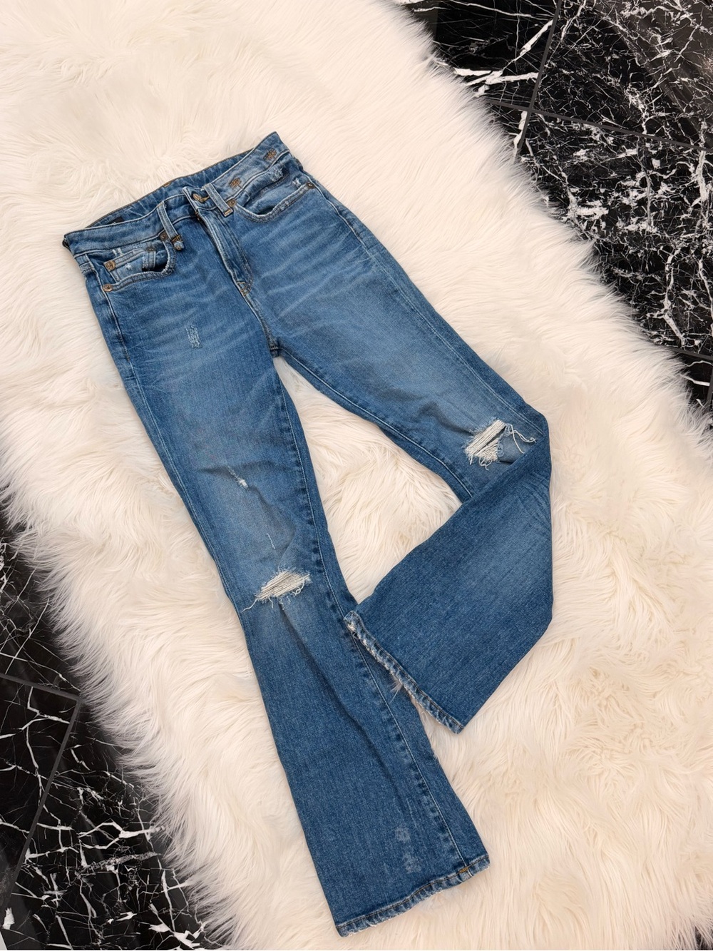 R13 bootcut jeans